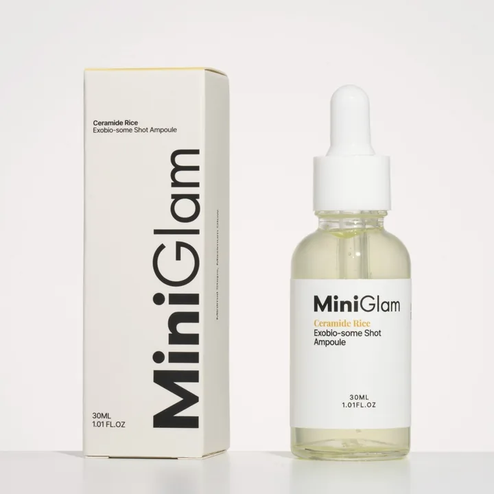 MiniGlam Ceramide Rice Exobio-some Shot Ampoule with carton
