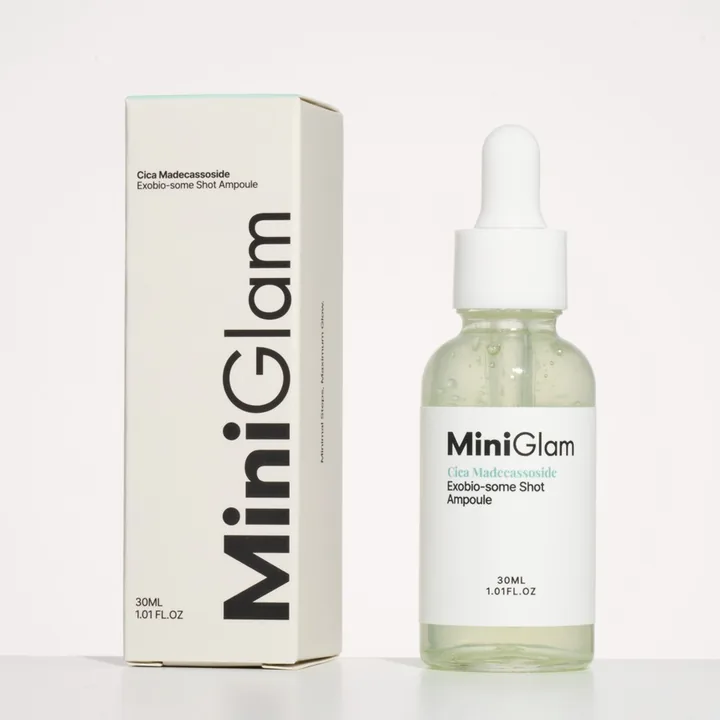 MiniGlam Cica Madecassoside Exobio-some Shot Ampoule with carton