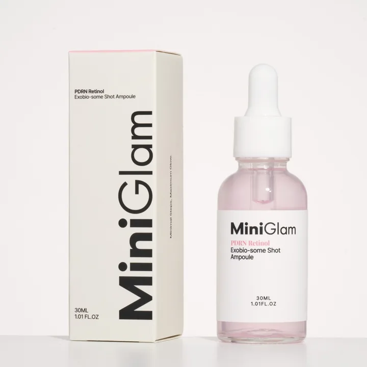 MiniGlam PDRN Retinol Exobio-some Shot Ampoule with carton